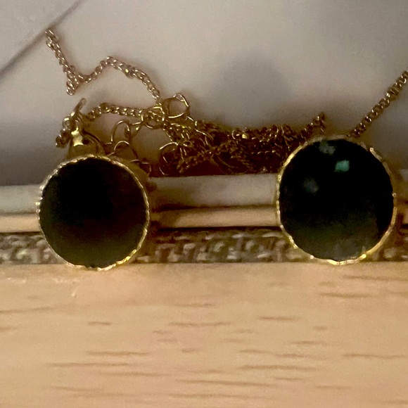 BNIB Aria Lattner Labradorite Pendant & Earring Set - Picture 3 of 3